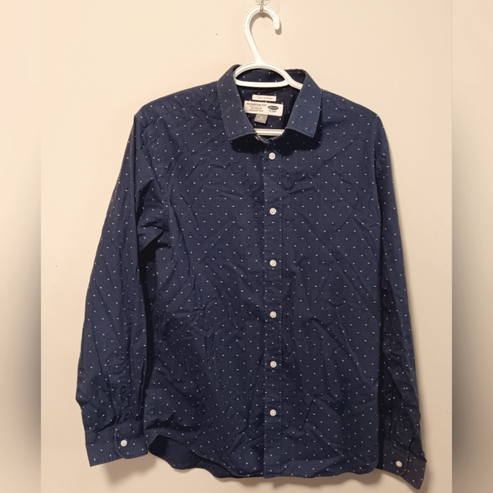 Blue Old Navy Button Up Men's M
